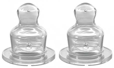 Малый поток соска детская силиконовая NIP антиколиковая, медленный поток, 6+, 2 шт. (33003)