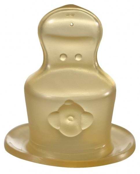 Фото - Середній потік соска дитяча латексна NIP антіколіковая, середній потік, 6+, 2 шт. (33005)