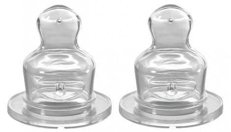 Фото - Средний поток соска детская силиконовая NIP антиколиковая, средний поток, 0-6 мес., 2 шт. (33006)