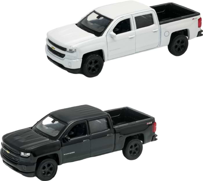 Автотранспорт TechnoDrive CHEVROLET SILVERADO 2017 (перламутрово-белый, черный) (250381W) в ассортименте