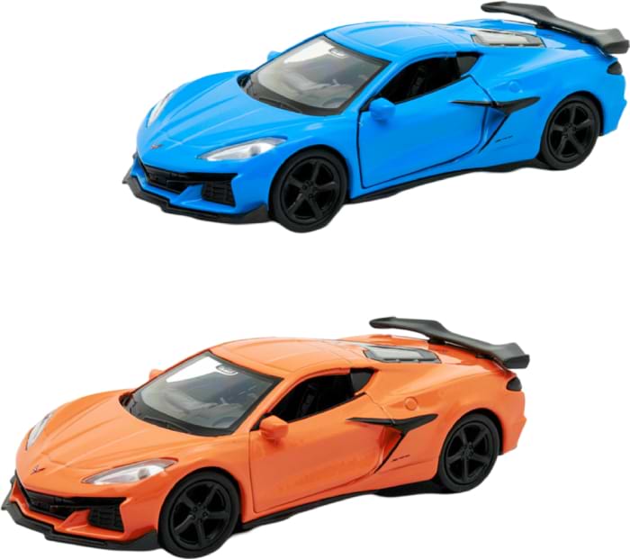 Автотранспорт TechnoDrive CHEVROLET CORVETTE Z06 2023 (оранжевый, светло-голубой) (250383W) в ассортименте