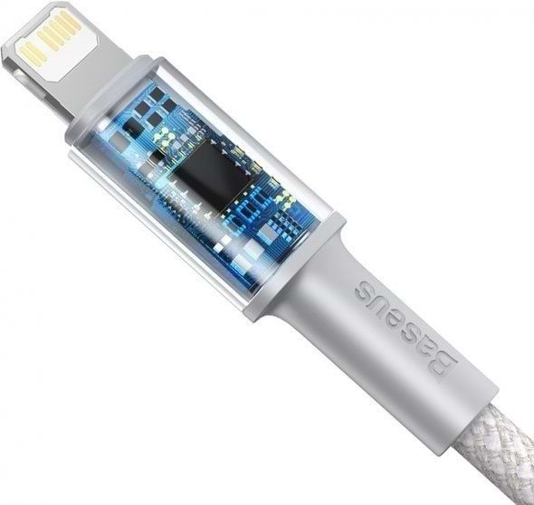 Фото - Кабель синхронізації даних Baseus Type-C to Lightning PD 20W 1m White (CATLGD-02)