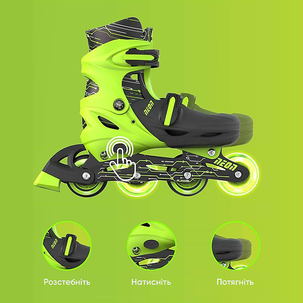 Фото - Ролики Neon Inline Skates Green (NT07G4)