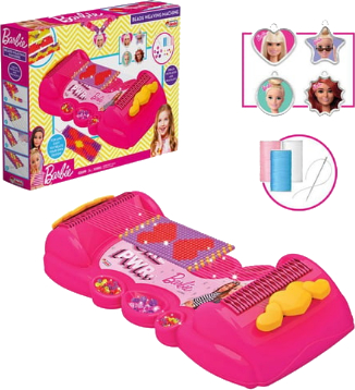Набор для изготовления украшений dede из бисера с машинкой для плетения Barbie (03699)