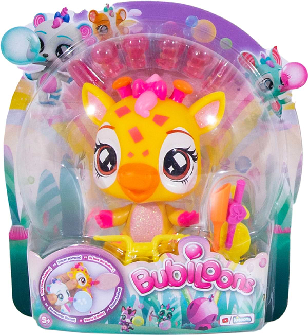 Фото - Фігурки тварин набір Bubiloons W2 – ЖИРАФ РЕДЖІ (85657)