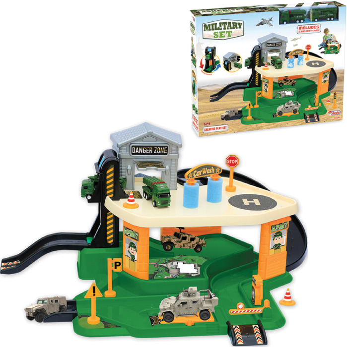 Ігровий набір dede паркінг ''Військовий'' (03340)