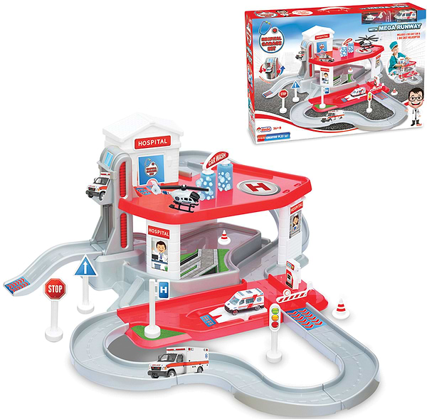 Фото - Игровой набор dede паркинг ''Больница'' (03347) Фото - Игровой набор dede паркинг ''Больница'' (03347)