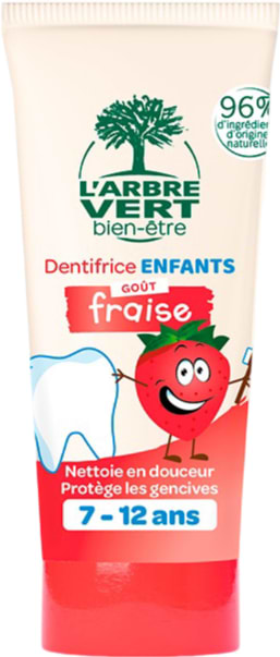 Фото - Зубная паста детская L'Arbre Vert 7-12 год Вкус клубники 50 мл (3450601045851)