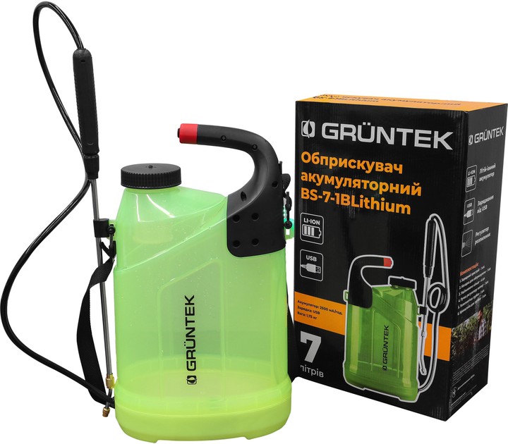 Опрыскиватель аккумуляторный Gruntek BS-7-3B Lithium (296007163) - Фото 1