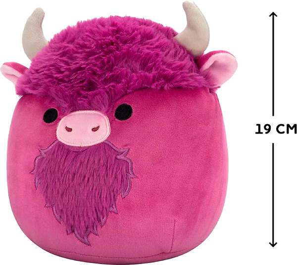 Фото - М'яка іграшка тварина SQUISHMALLOWS БІЗОН ДЕЙВ 19 см (SQCR06608)