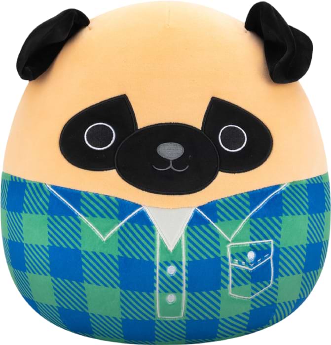 М'яка іграшка глазастик SQUISHMALLOWS МОПС ПРИНЦ 30 см (SQCR06622)