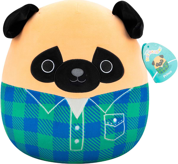 Фото - М'яка іграшка глазастик SQUISHMALLOWS МОПС ПРИНЦ 30 см (SQCR06622)
