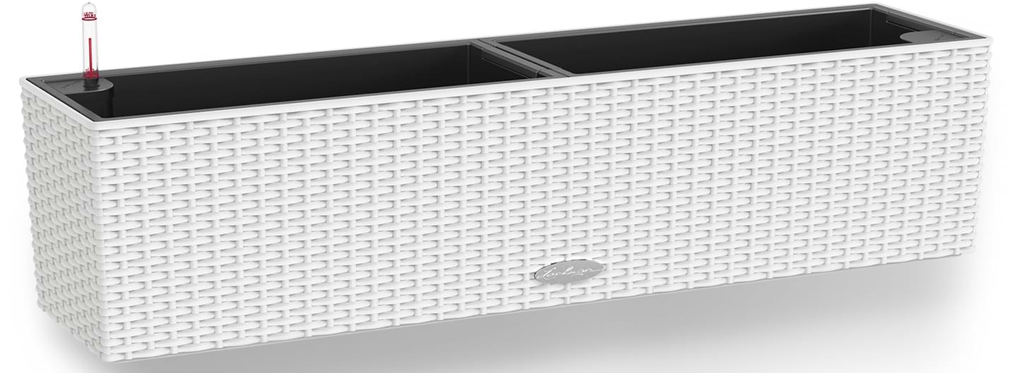 Вазон Lechuza 80\19\19 Балконера Коттедж Белый (15610)