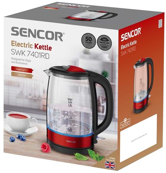 Фото - Електричний чайник Sencor SWK 7401RD