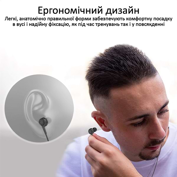 Фото - Навушники вкладиші дротові Promate Duet.Black