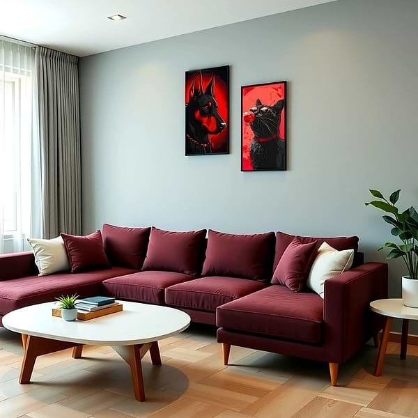 Фото - Картина за номерами ArtCraft Доберман 40х80 см (11522-AC)