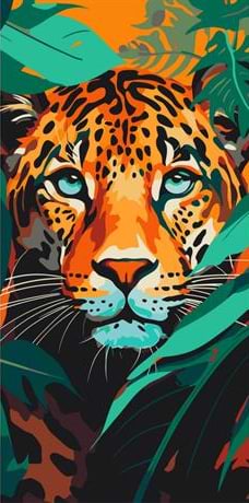 Картина за номерами ArtCraft Хижий погляд 40х80 см (11554-AC)