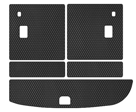 EVA коврик в багажник авто EVAtech для Santa FE (CM) Restyling (Hinged Gas Pedal) 7 seats (2 clips) Hyundai 2010-2012 2 поколение SUV EU (HY13310BE5RBB)