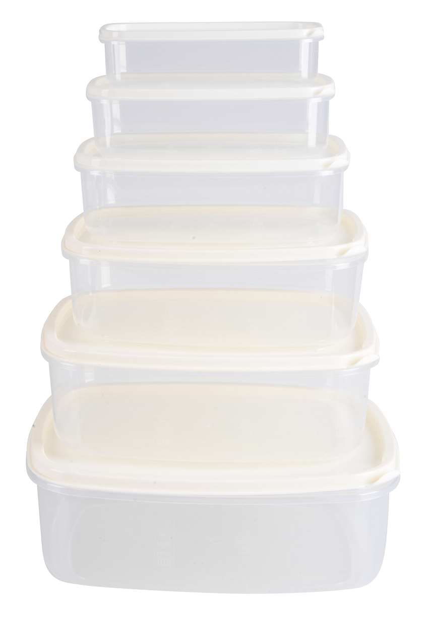 Набор емкостей для хранения VIOLET HOUSE 0496 ANTRASIT 0.3/0.5/0.85/1.35/2/3.1 л - Фото 1