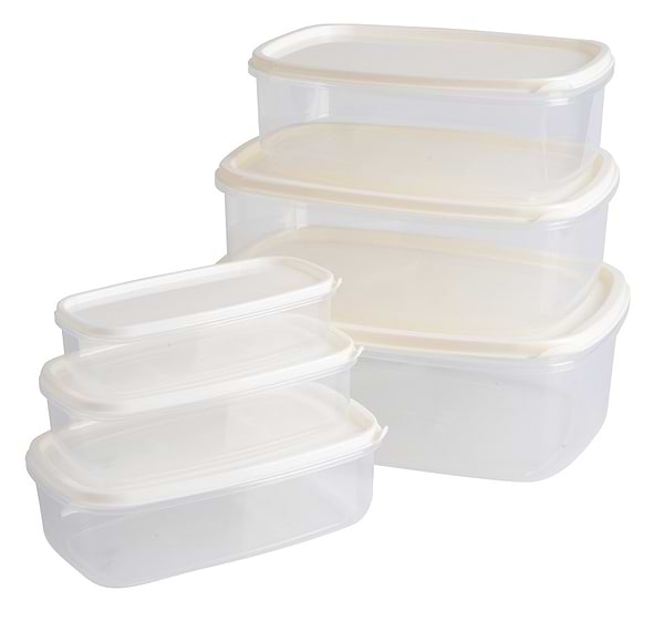 Фото - Набір ємностей для зберігання VIOLET HOUSE 0496 ANTRASIT 0.3/0.5/0.85/1.35/2/3.1 л