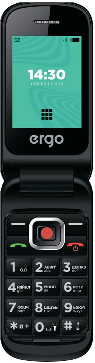 Фото - Мобільний телефон Ergo F241 Dual Sim Black