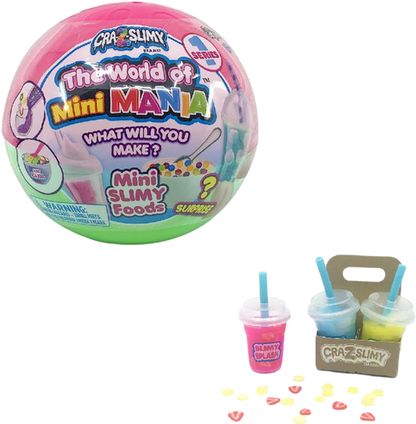 Фото - Слайм Cra-Z-Art World Mini Mania набір у кулі S1 (60160CRA)