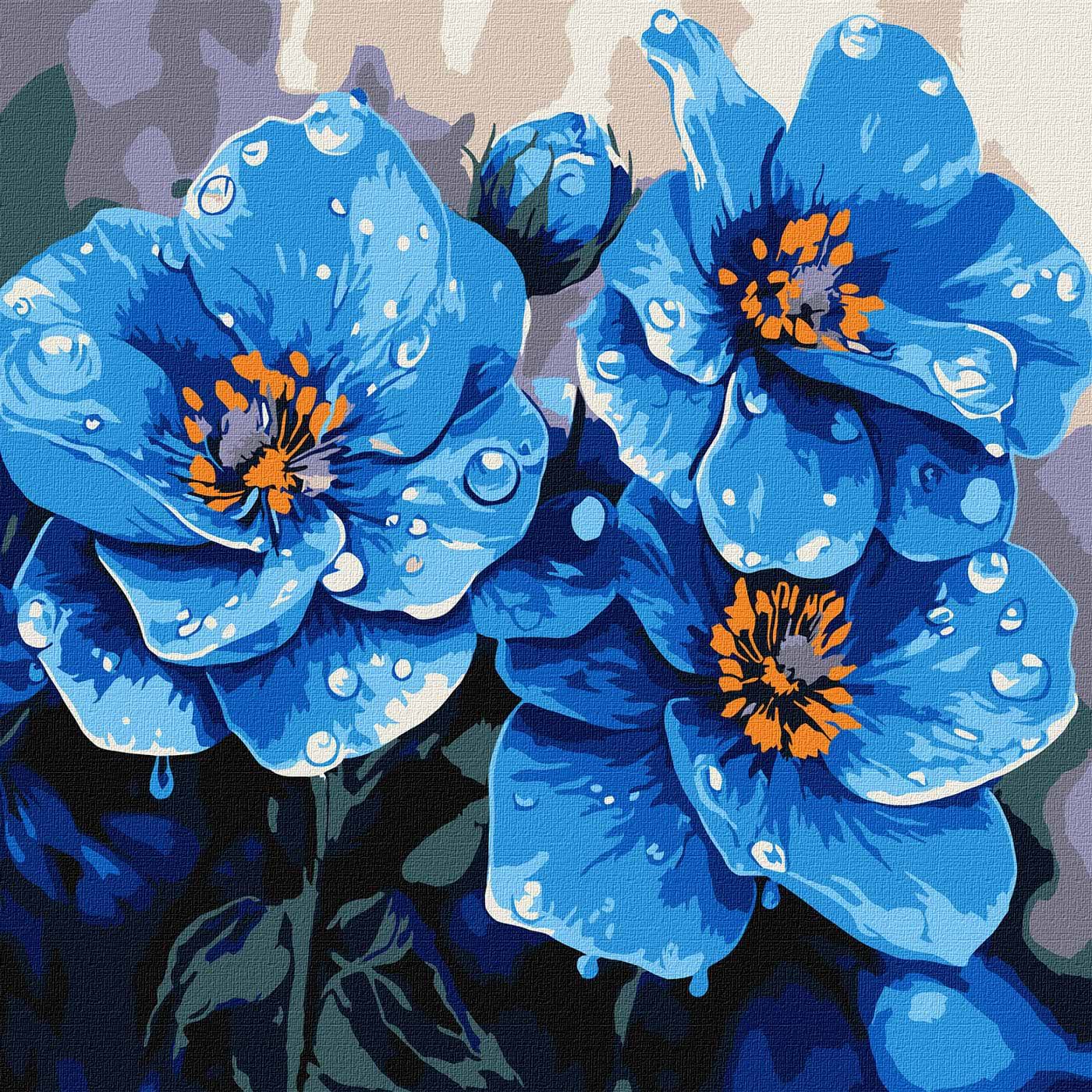 Картина за номерами Ideyka Фіалки щоранку 30х30 см (KHO3317) - Фото 1