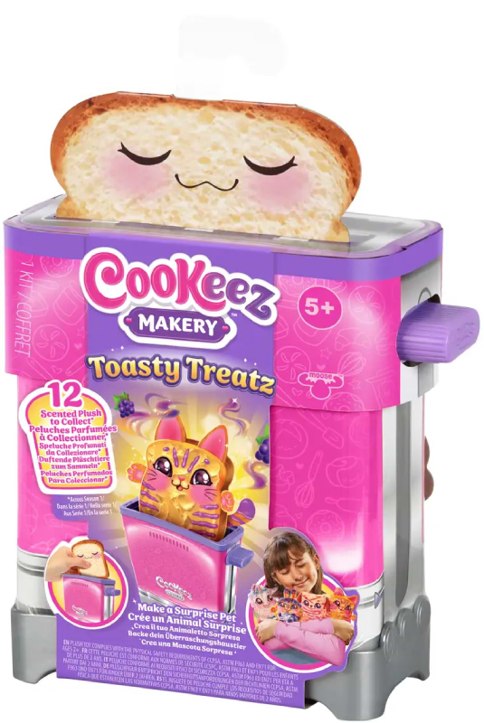 Фото - Мягкая игрушка-сюрприз Moose Cookies Makery Вкусный тост (23504)