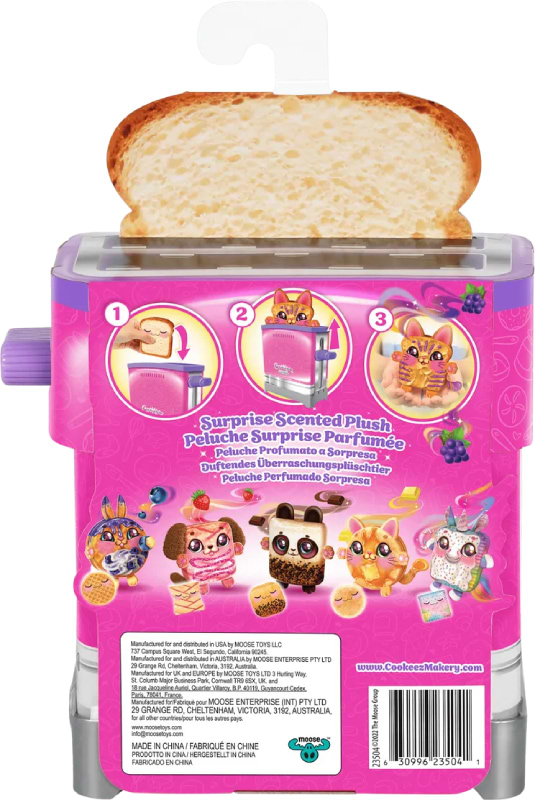 Фото - Мягкая игрушка-сюрприз Moose Cookies Makery Вкусный тост (23504)
