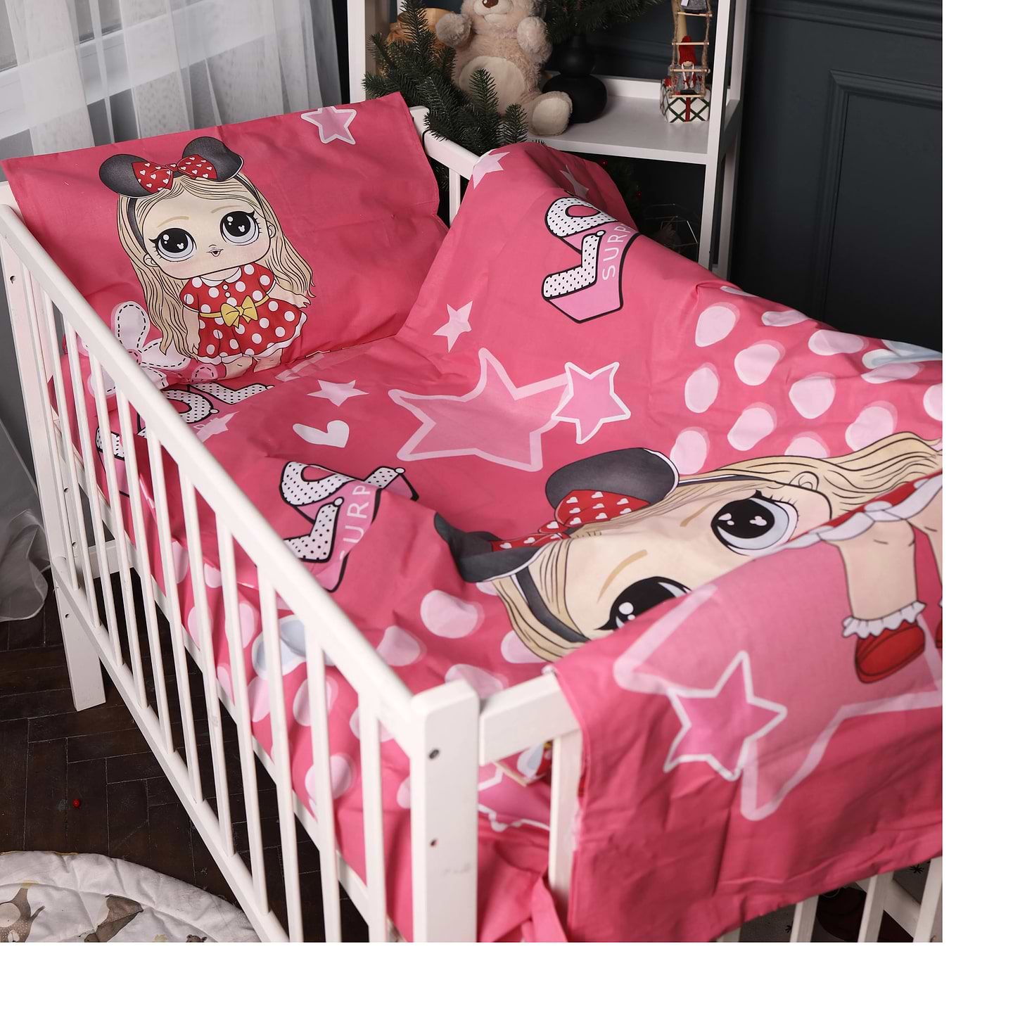 Комплект постельного белья MirSon 175х210 17-0699 LOL Dolls Ranforce Elite (2200010456707)