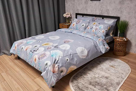 Комплект постельного белья Moon&Star Бязь Gold Люкс «Dandelion Dreams» 200х220 нав. 2х40х60  (MS-820005575)