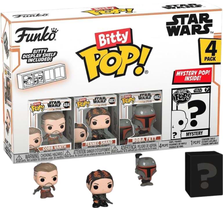 Коллекционные фигурки набор FUNKO POP (Bitty): Mandalorian 4PK - Marshal (75453)
