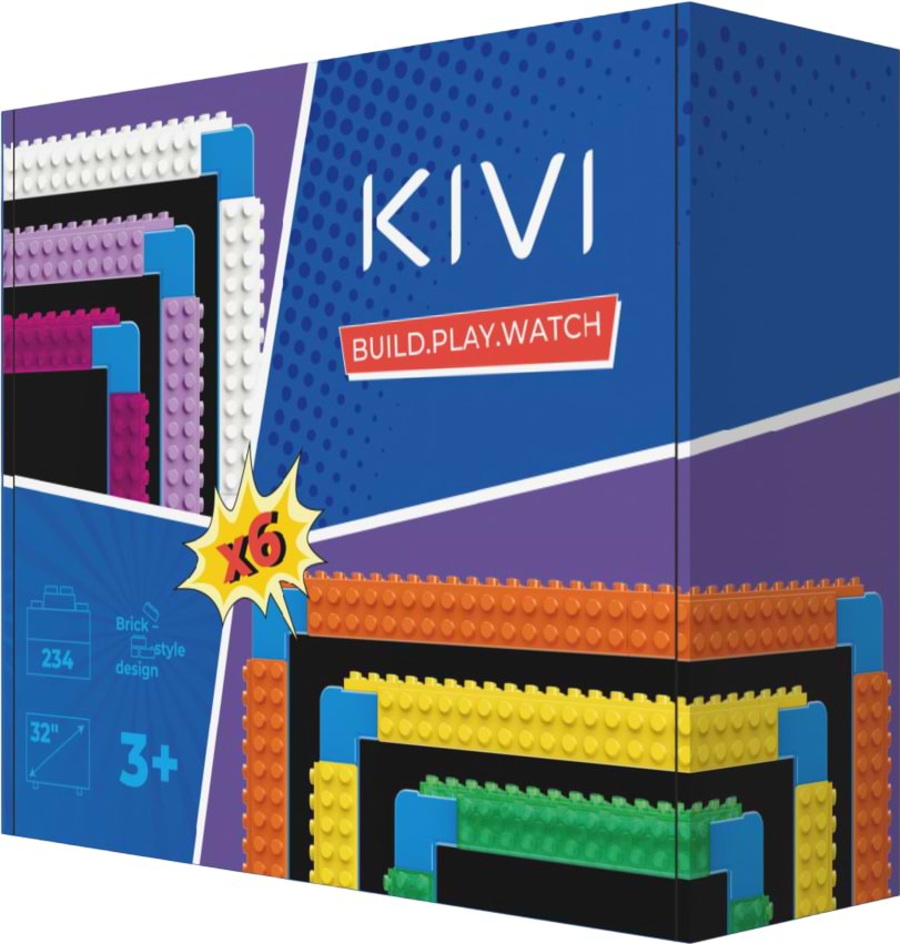 Пластиковый конструктор KIVI Набор аксессуаров для KidsTV «Цветные рамки» (KFR01M) - Фото 1