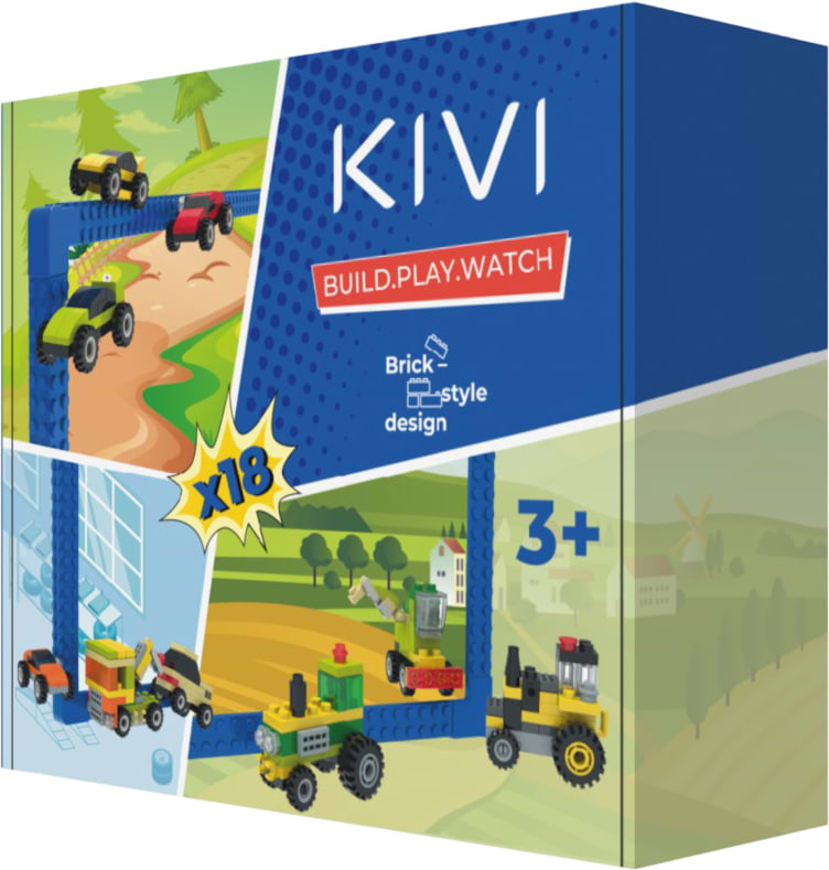 Купить Пластиковый конструктор KIVI Набор аксессуаров для KidsTV «Авто» (KAU32M) - Фото 1 Пластиковый конструктор KIVI Набор аксессуаров для KidsTV «Авто» (KAU32M) - Фото 1