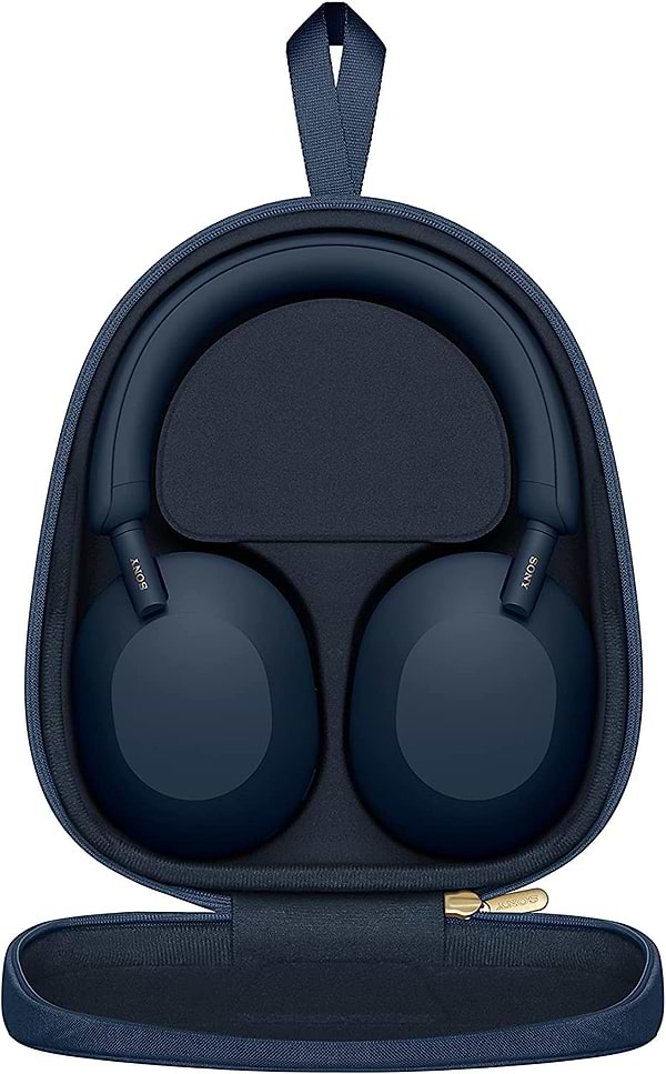 Фото - Наушники полноразмерные беспроводные Sony WH-1000XM5 Blue (WH1000XM5L.CE7)