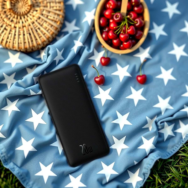 Фото - Батарея мобільна Baseus Airpow Powerbank 20W 20000mAh Fast Charge Black (P10022804113-00)