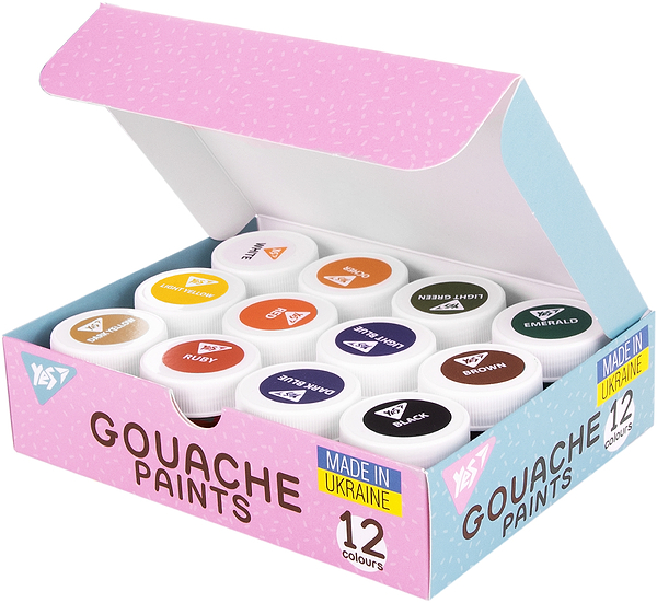 Фото - Фарби YES Pusheen 12 кол. 20 мл (230402)