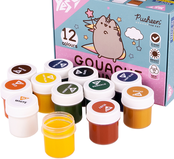 Фото - Фарби YES Pusheen 12 кол. 20 мл (230402)