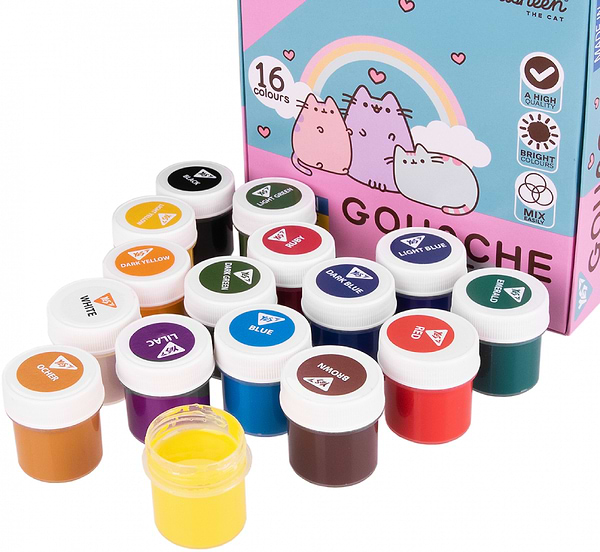 Фото - Фарби YES Pusheen 16 кол. 20 мл (230403)