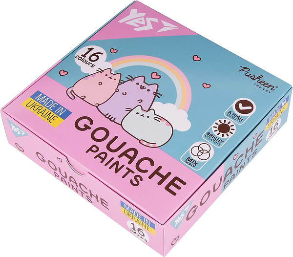 Фото - Фарби YES Pusheen 16 кол. 20 мл (230403)