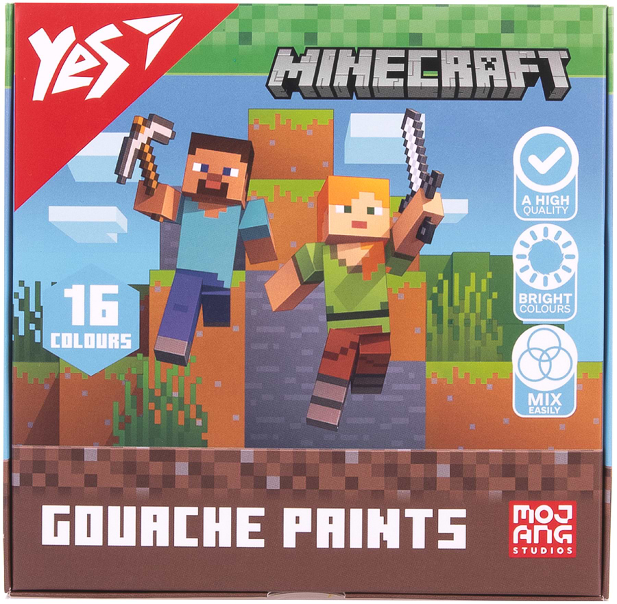 Фото - Фарби YES Minecraft 16 кол. 20 мл (230408)
