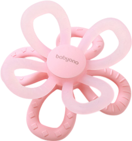 Прорезыватель BabyOno Цветочек Розовый (1596/01)