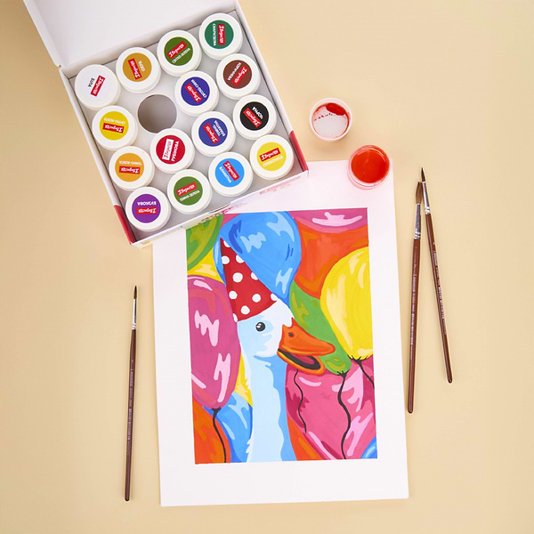 Фото - Краска 1 Вересня гуашевые Classic 16 цв. 20 мл (230398)