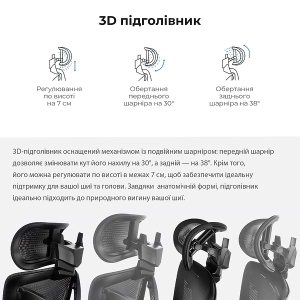 Фото - Кресло для геймеров Anda Seat X-Air Mega Size XL Mesh Gray Twilight (AD-WY-01-GGSP)