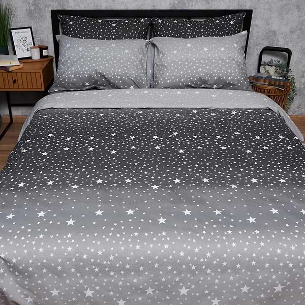 Фото - Комплект постільної білизни Moon&Star Бязь Gold Люкс Night Sky 200х220 нав. 40х60 см 2 шт. (MS-890000399)