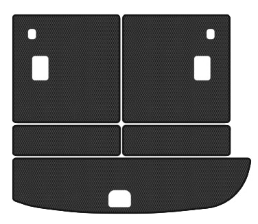 EVA килимок в багажник авто EVAtech для Santa FE (CM) 7 seats Hyundai 2006-2010 2 покоління SUV Korea (HY33307BE5RBB)