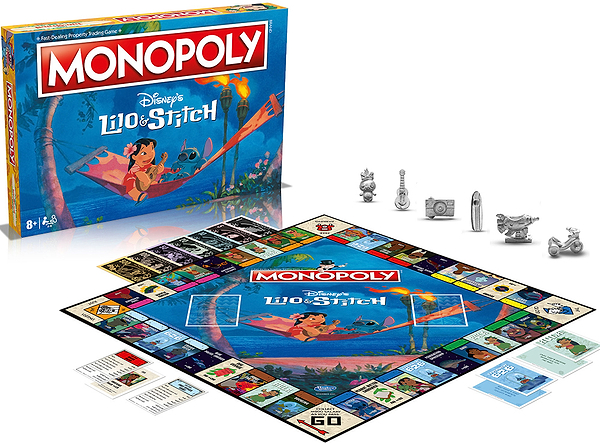 Фото - Настільна гра стратегічна (8+) Winning Moves DISNEY Lilo and Stitch - Monopoly UK (WM02869-EN1-6)