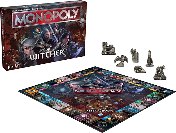 Фото - Настільна гра (18+) Winning Moves WITCHER - Monopoly UK (WM04623-EN1-6)