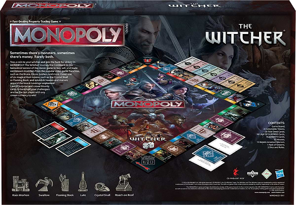 Фото - Настільна гра (18+) Winning Moves WITCHER - Monopoly UK (WM04623-EN1-6)
