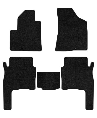 Коврики ворсовые в салон авто EVAtech Standard для Hyundai Santa FE (CM) 5 seats 2006-2010 2 поколение SUV Korea черный кант HY33308CGB5KD3VEB